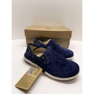 Spenco Total Support Siesta Convertible Blue Suede Slip-On Women's US 5.5 NWT
